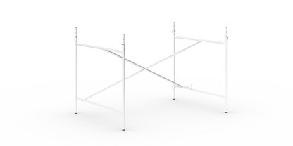 Eiermann 1 Tischgestell  Weiß|versetzt|110 x 78 cm|Mit Verlängerung (Höhe 72-85 cm)