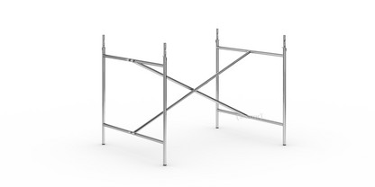Eiermann 2 Tischgestell  Chrom|senkrecht, mittig|100 x 78 cm|Mit Verlängerung (Höhe 72-85 cm)