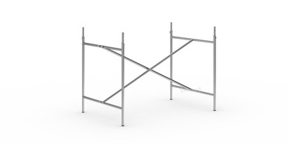 Eiermann 2 Tischgestell  Edelstahl|senkrecht, mittig|100 x 66 cm|Mit Verlängerung (Höhe 72-85 cm)