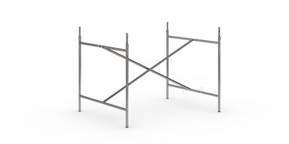 Eiermann 2 Tischgestell  Stahl farblos|senkrecht, mittig|100 x 78 cm|Mit Verlängerung (Höhe 72-85 cm)