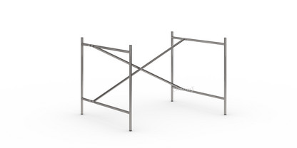 Eiermann 2 Tischgestell  Stahl farblos|senkrecht, versetzt|100 x 78 cm|Ohne Verlängerung (Höhe 66 cm)