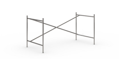 Eiermann 2 Tischgestell  Stahl farblos|senkrecht, versetzt|135 x 66 cm|Ohne Verlängerung (Höhe 66 cm)