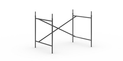 Eiermann 2 Tischgestell  Schwarz|senkrecht, versetzt|100 x 66 cm|Mit Verlängerung (Höhe 72-85 cm)