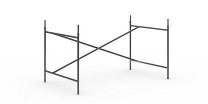 Eiermann 2 Tischgestell  Schwarz|senkrecht, versetzt|135 x 78 cm|Mit Verlängerung (Höhe 72-85 cm)