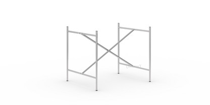 Eiermann 2 Tischgestell  Silber|senkrecht, mittig|80 x 66 cm|Ohne Verlängerung (Höhe 66 cm)
