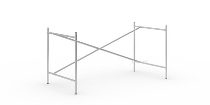Eiermann 2 Tischgestell  Silber|senkrecht, versetzt|135 x 66 cm|Ohne Verlängerung (Höhe 66 cm)