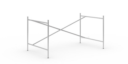 Eiermann 2 Tischgestell  Silber|senkrecht, versetzt|135 x 78 cm|Ohne Verlängerung (Höhe 66 cm)