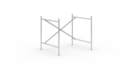 Eiermann 2 Tischgestell  Silber|senkrecht, versetzt|80 x 66 cm|Ohne Verlängerung (Höhe 66 cm)