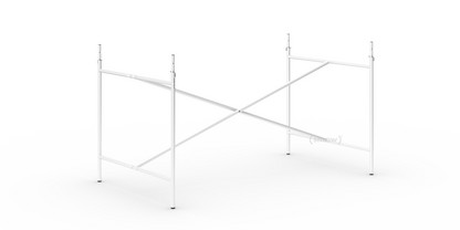 Eiermann 2 Tischgestell  Weiß|senkrecht, mittig|135 x 78 cm|Mit Verlängerung (Höhe 72-85 cm)