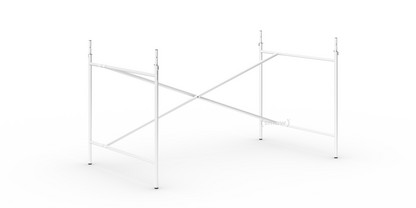 Eiermann 2 Tischgestell  Weiß|senkrecht, versetzt|135 x 78 cm|Mit Verlängerung (Höhe 72-85 cm)