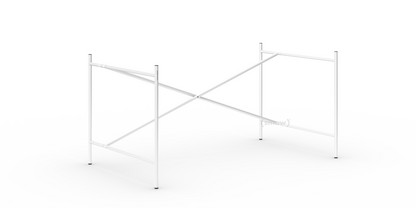 Eiermann 2 Tischgestell  Weiß|senkrecht, versetzt|135 x 78 cm|Ohne Verlängerung (Höhe 66 cm)