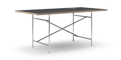 Richard Lampert Eiermann Tisch Linoleum Schwarz Forbo 4023 Mit
