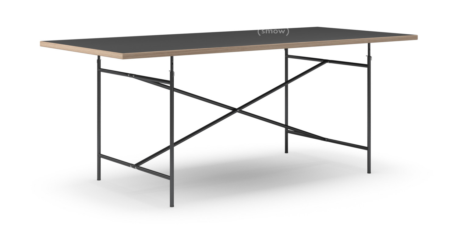 Richard Lampert Eiermann Tisch Linoleum Schwarz Forbo 4023 Mit Eichekante 200 X 90 Cm Schwarz Senkrecht Mittig Eiermann 2 135 X 78 Cm Von Egon Eiermann Designermobel Von Smow De