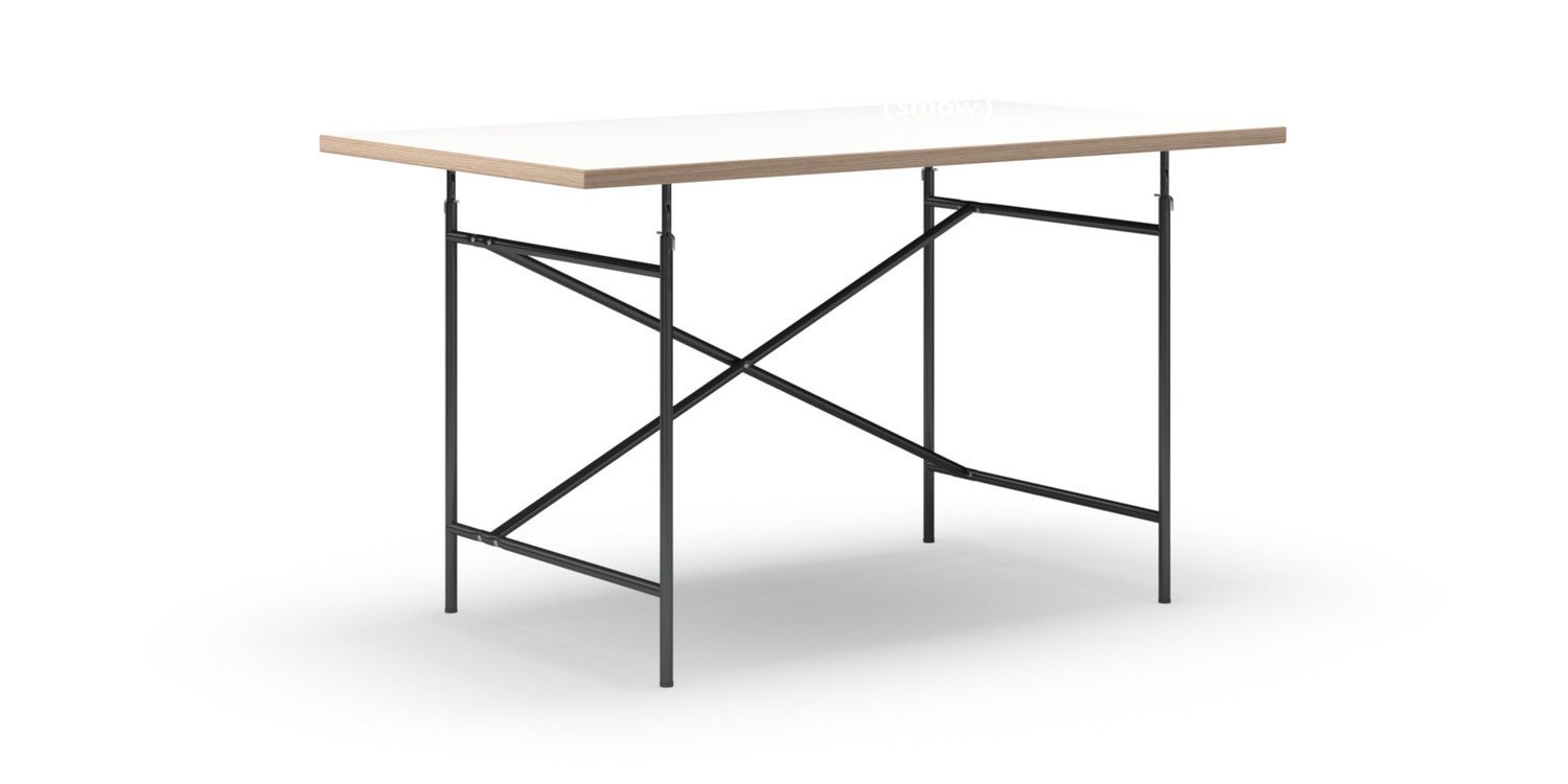 Richard Lampert Eiermann Tisch Melamin Weiss Mit Eichekante 140 X 80 Cm Schwarz Senkrecht Versetzt Eiermann 2 100 X 66 Cm Von Egon Eiermann Designermobel Von Smow De