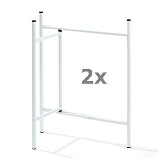 Eiermann 3 Tischbock (2er Set) 78 cm|78 cm|Weiß