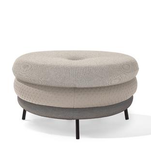 Pouf Fat Tom 3-lagig, mit Beinen|Beige