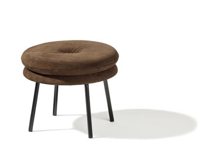 Hocker Little Tom 2-lagig|Veloursleder mocca