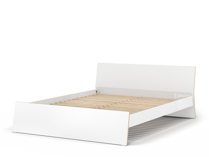 Stockholm Bett 160 x 200 cm|Weiß|Mit Kopfteil|Mit Lattenrost