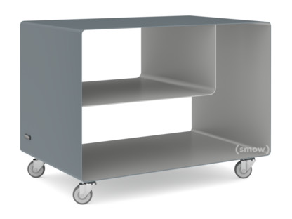 Rollwagen R 106N Zweifarbig|Basaltgrau (RAL 7012) - Weißaluminium (RAL 9006)|Industrierollen