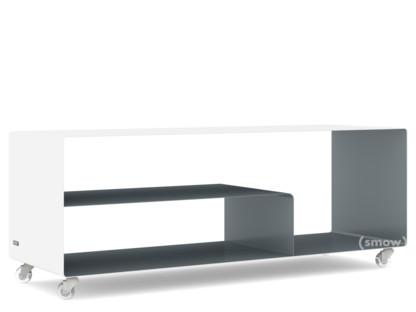 Sideboard R 111N Zweifarbig|Reinweiß (RAL 9010) - Basaltgrau (RAL 7012)|Transparentrollen