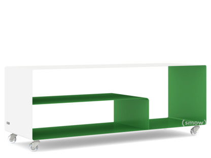 Sideboard R 111N Zweifarbig|Reinweiß (RAL 9010) - Maigrün (RAL 6017)|Transparentrollen