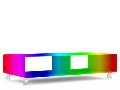 TV Lowboard R 200N Zweifarbig|Wunschfarbe zweifarbig (RAL Classic)|Transparentrollen