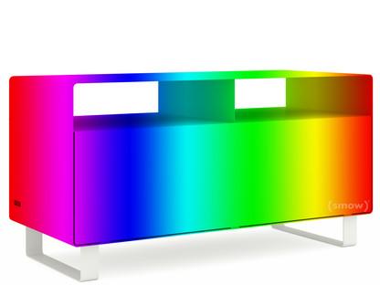 TV Lowboard R 108N Wunschfarbe (RAL Classic)|Kufen lackiert in Außenfarbe