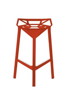 Stool_One 670 mm Küchenhöhe|Rot matt (5085)