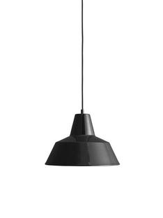 Workshop Lamp W3 (Ø 35 cm)|Schwarz glänzend