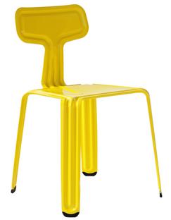 Pressed Chair Friesisch Gelb glänzend