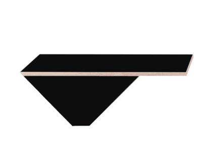 Kant Bildschirmplatte FU (Sperrholz, Birke) schwarz|Kant Schreibtisch