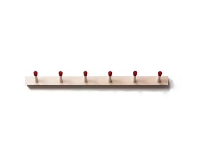 Rechenbeispiel Hakenleiste 6 Haken (81 cm)|rot