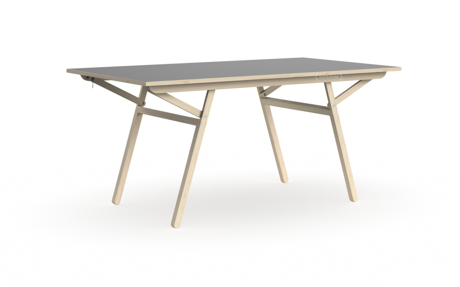 Nils Holger Moormann Klopstock, 1600 mm, Linoleum grau von Nils Holger Moormann Klopstock, 1600 mm, Linoleum grau von