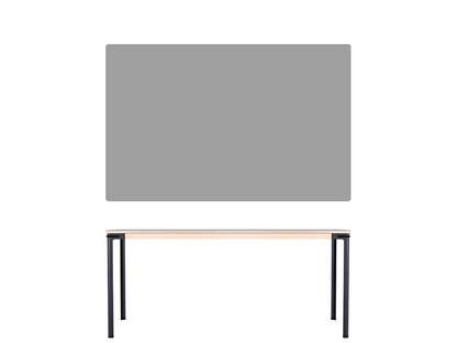 Seiltänzer Tisch 75 x 160 x 90 cm|Linoleum grau|Schwarz