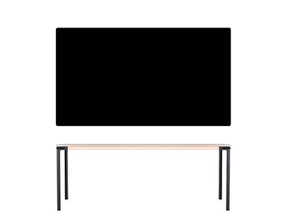Seiltänzer Tisch 75 x 190 x 90 cm|Linoleum schwarz|Schwarz