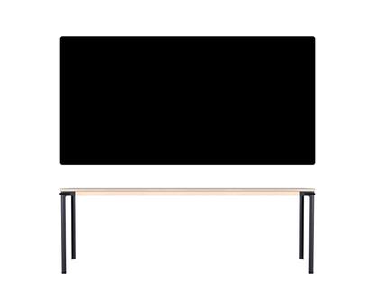 Seiltänzer Tisch 75 x 220 x 90 cm|Linoleum schwarz|Schwarz