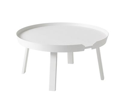 Around Coffee Table Groß (H 36 x Ø 72 cm)|Esche weiß