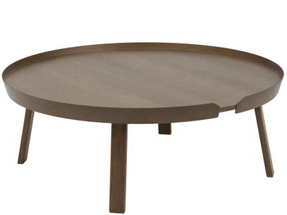 Around Coffee Table XL (H 36 x Ø 95 cm)|Esche dunkelbraun gebeizt
