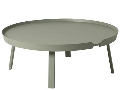 Around Coffee Table XL (H 36 x Ø 95 cm)|Esche moosgrün