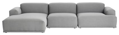 Connect Sofa Lounge Dreisitzer|Lounge-Modul links|Stoff Remix light grey