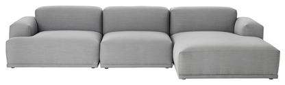 Connect Sofa Lounge Dreisitzer|Lounge-Modul rechts|Stoff Remix light grey
