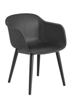 Fiber Armchair Wood Schwarz