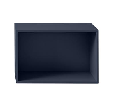 Stacked Regal System L (65,4 x 43,6 x 35 cm)|Mit Rückwand|Mitternachtsblau