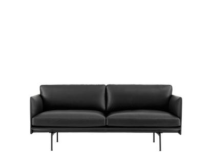 Outline Sofa Zweisitzer|Leder schwarz