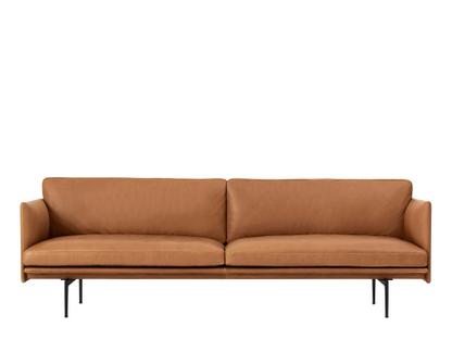 Outline Sofa Dreisitzer|Leder cognac