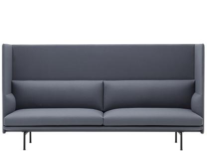 Outline Highback Sofa Dreisitzer|Divina 154 - Slate blue