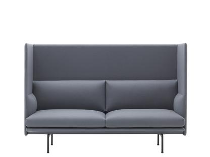 Outline Highback Sofa Zweisitzer|Divina 154 - Slate blue