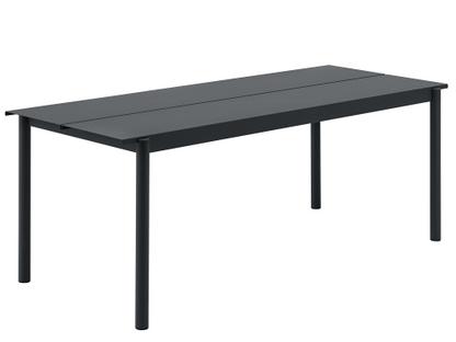 Linear Outdoor Table L 200 x B 75 cm|Schwarz