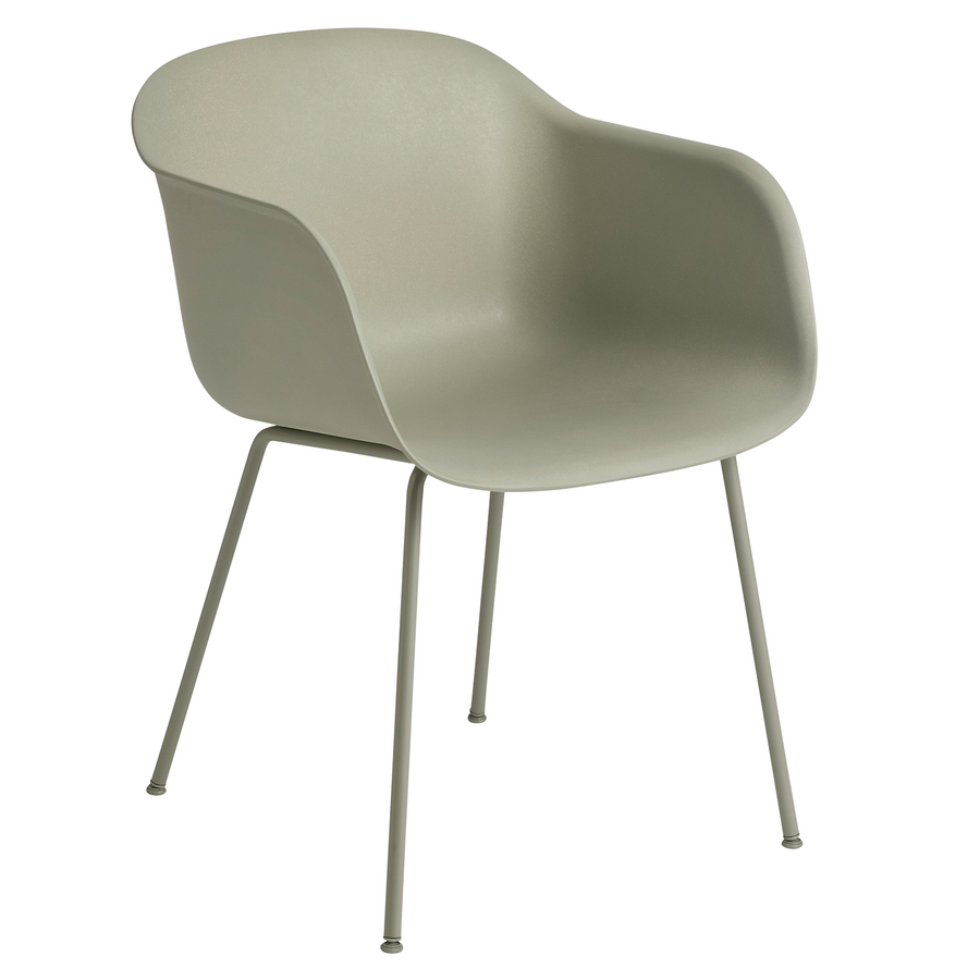 muuto fiber armchair tube dusty green