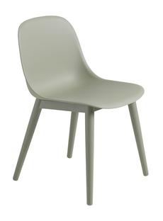 Fiber Side Chair Wood Dusty green